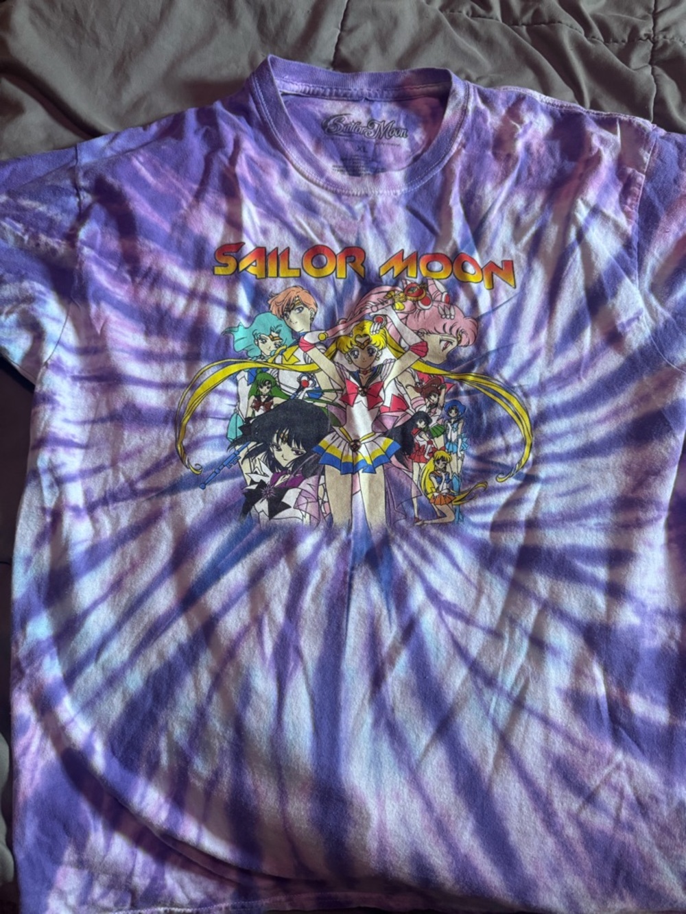 Sailor Moon Tie-Dye Short Sleeve Tee - Purple